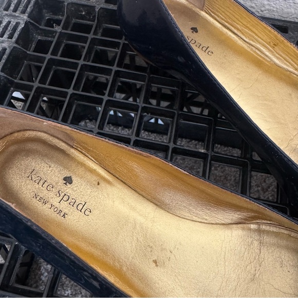 Kate Spade Golf Ball Navy Patented Flats - Picture 4 of 10